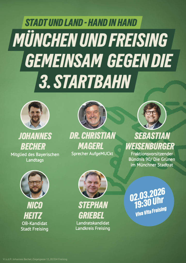 Stadt und Land – Hand in Hand: München und Freising gemeinsam gegen die 3. Startbahn