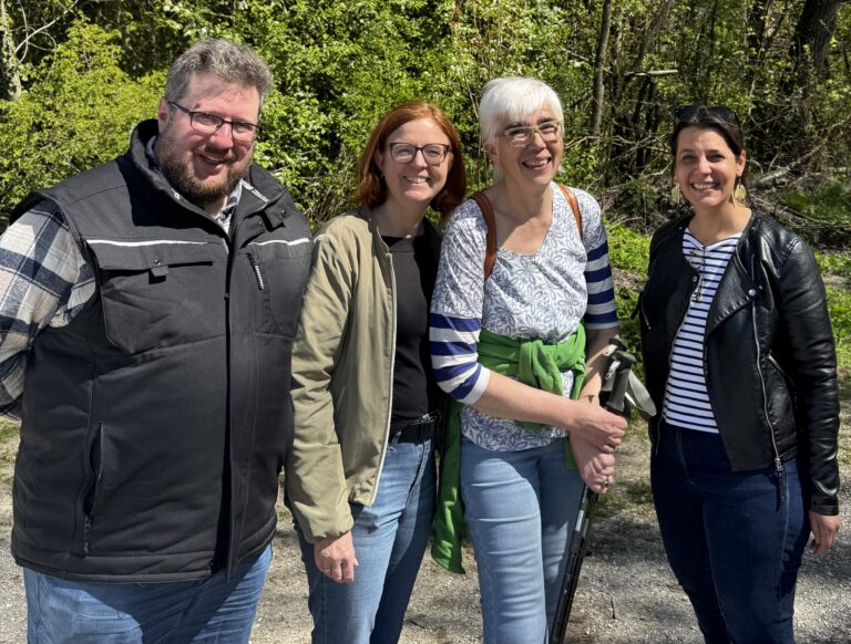 Mit BN und Jutta Paulus, MdEP,  an der Isar