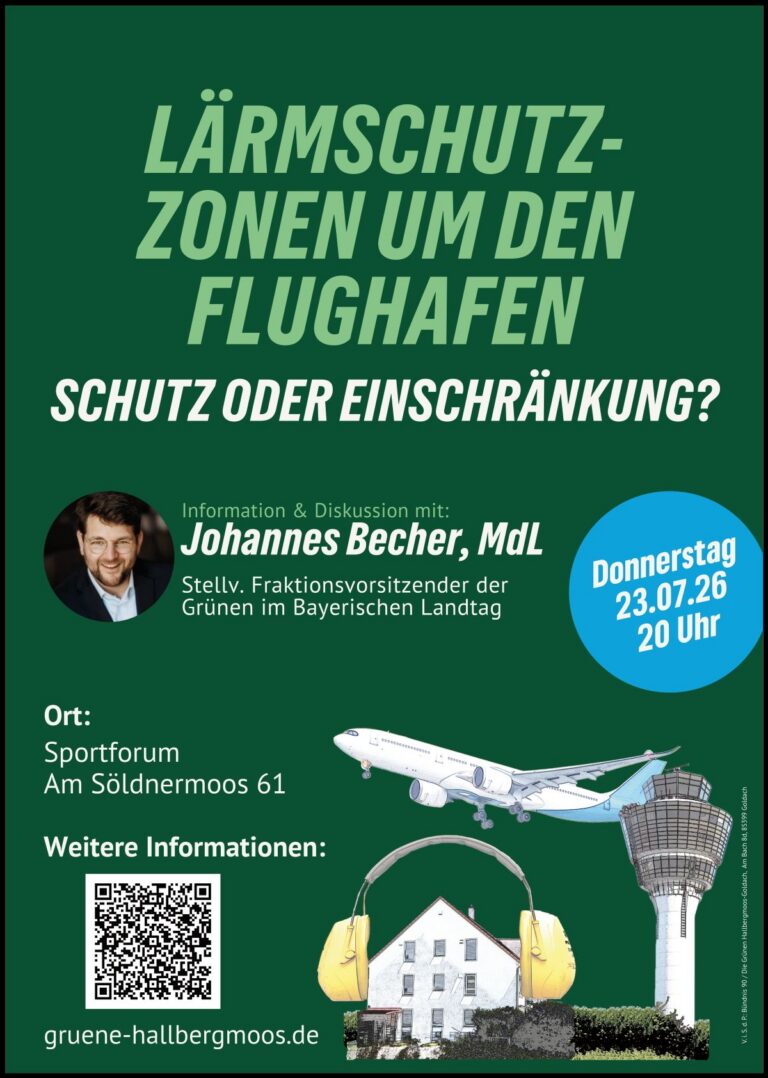 Lärmschutzzonen um den Flughafen